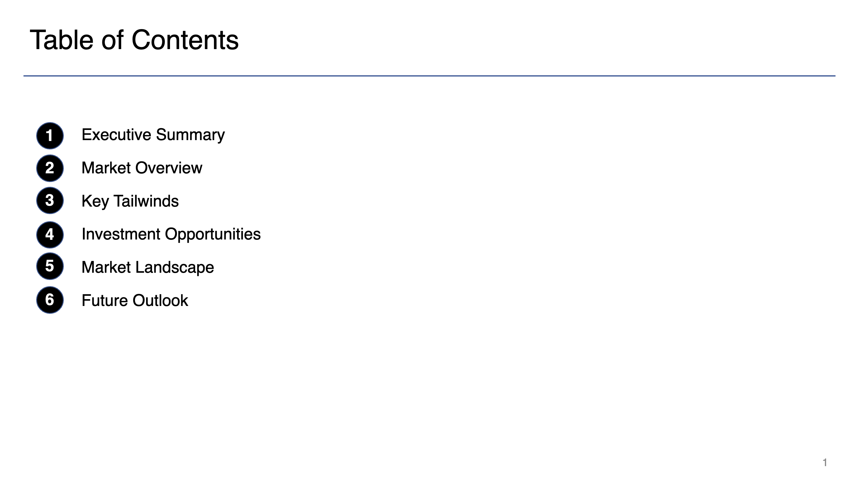 Battery industry analysis slide