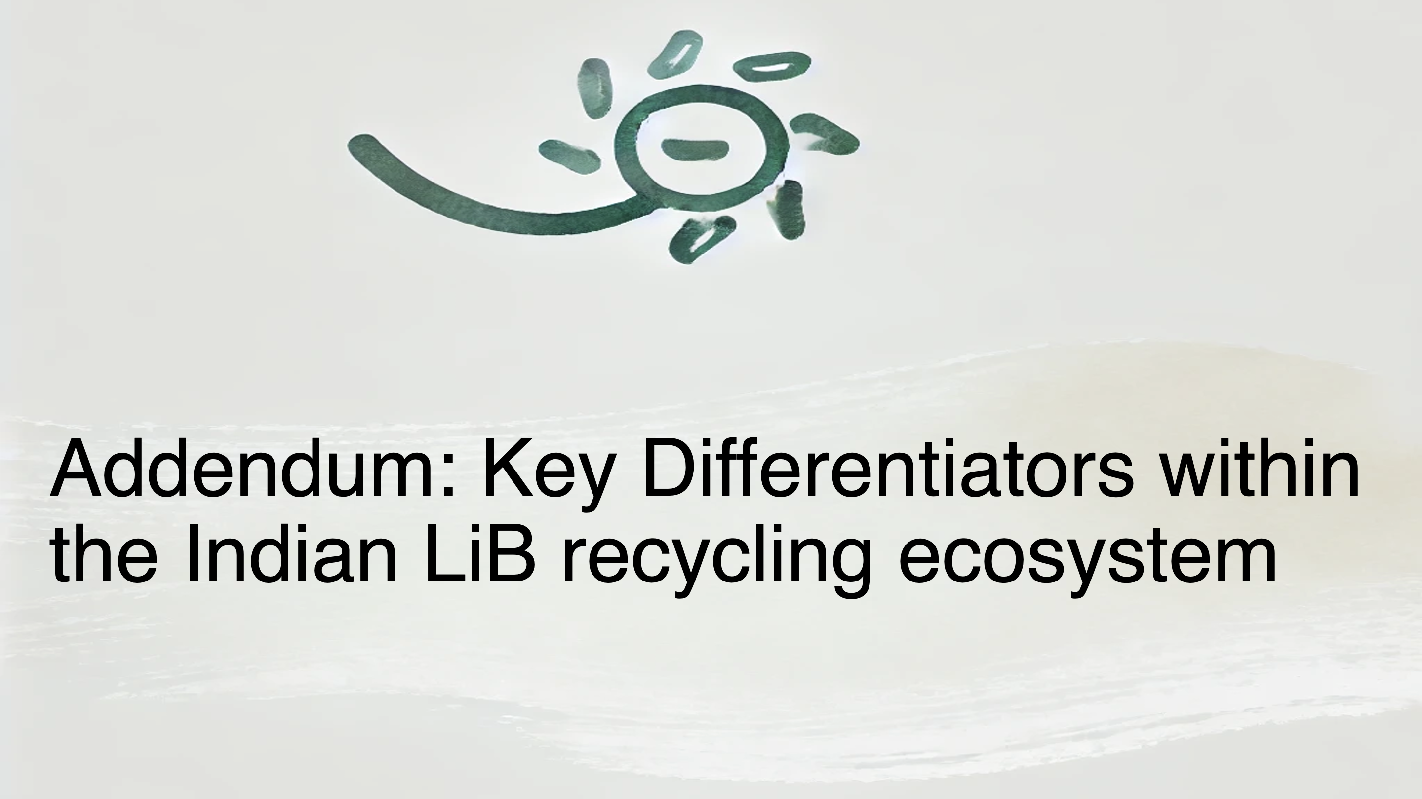 Battery industry analysis slide